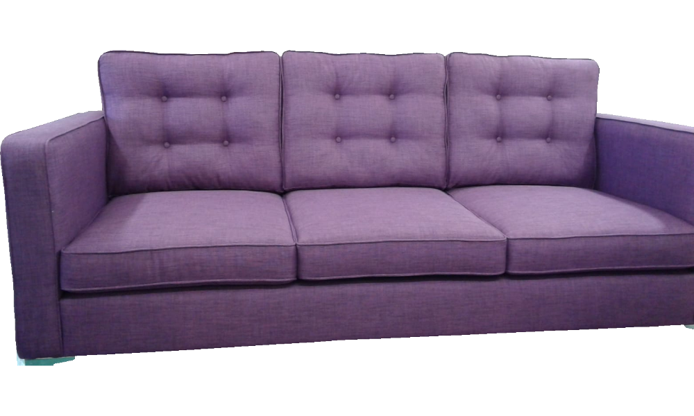 The purple 3-seater version of the same sofa.